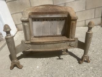 Vintage Metal Fireplace Early 1900’s