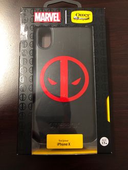 iPhone X Otterbox Case Marvel DEADPOOL Edition