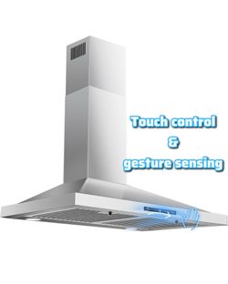 30” Stainless Steel Range Hood – Gesture + Touch Control | BRAND NEW Kitchen range hood🔥