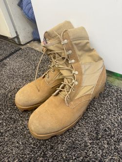 Altama Mens Size 11 W Brown Suede Canvas Combat Tactical Military Work Boots