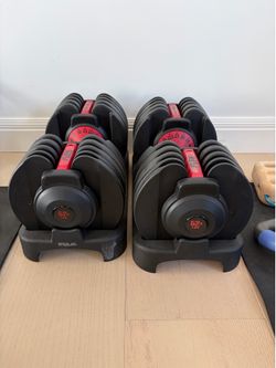 Two (2) Flex Fitness 52.5 lb. Smartbell Adjustable Dumbbells