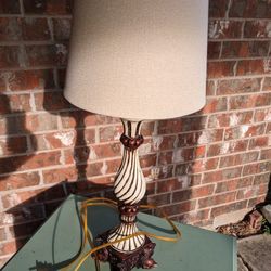 Beautiful Working Lamp. Sturdy, Clean, 2 Ft Tall. Fish Figures 