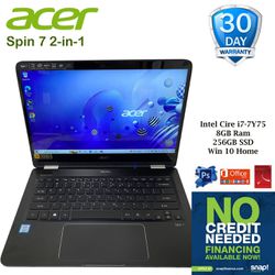 Acer Spin 7 2-in-1, Intel Core i7, 8GB, 256GB SSD "H91022"
