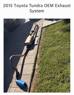 2015 Toyota Tundra 5.7 liter OEM exhaust system good condition