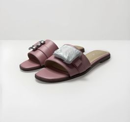 Nine West Goleia Women’s Flat Sandals Medium Pink Size 8.5 M New In Box