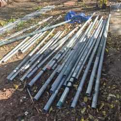 Galvanized pipes 2inch,2 3/8inch OD.8ft AND 10FT.