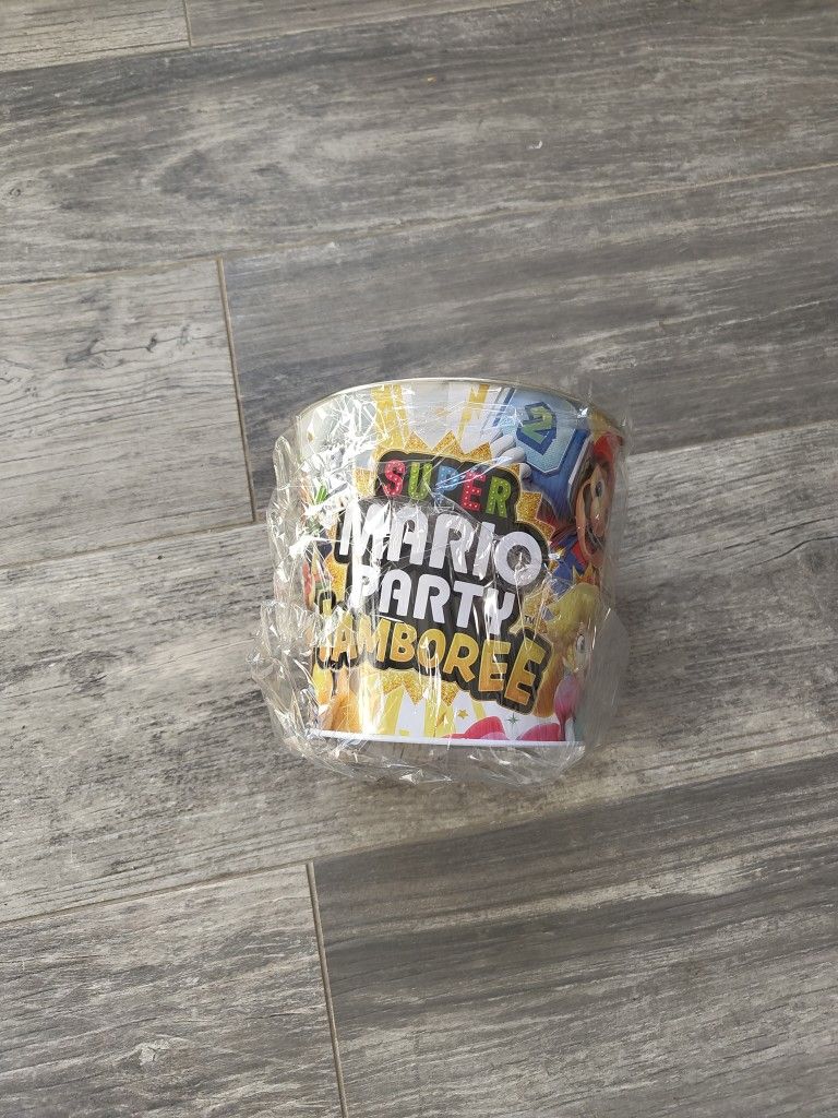 Super Mario Party Jamboree Target Exclusive Popcorn Bucket Tin Only
