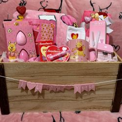 winnie the pooh valentine’s day basket 