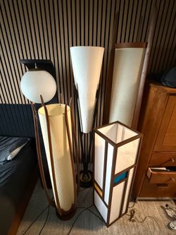 Rare Modeline Collection – 5 Iconic Mid-Century Modern Floor Lamps