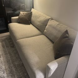 Crate & Barrel “Lounge Deep” 93″ Sofa — 2 Year Old, Excellent Condition