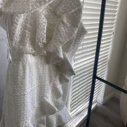 self portrait ASYMM RUFFLE Dress