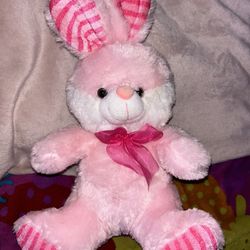 Megatoys “Just For You” Cute Pink Bunny Plush