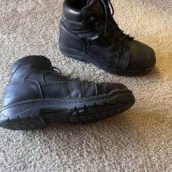 Wolverine Composite Toe Boots, Black Leather