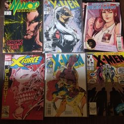 Lot Of 6 Marvel  Comics Xmen,xforce