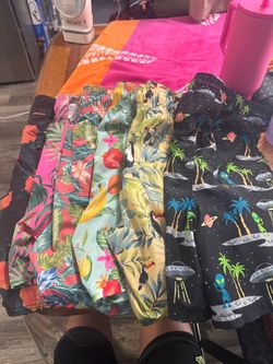 6-Piece Men’s Shorts Bundle – Size 32–34 – Tropical & Fun Prints