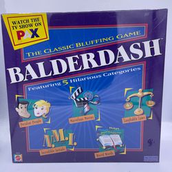 2003 Balderdash board game the classic bluffing game Mattel New Sealed