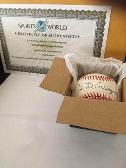 SF Giants Jim Davenport Autograph Baseball