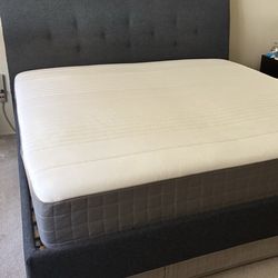 IKEA King size frame and mattress