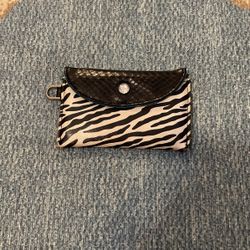 Small Zebra Print Animal Print Little Wallet / Bag / Coin Purse