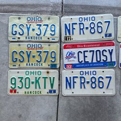 FREE Ohio License Plates 