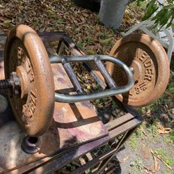 Bar Bell With  2/25lbs Plates