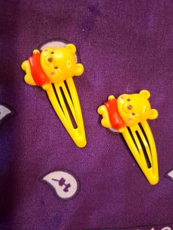 Winnie the Pooh Hair Clips