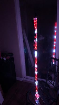 Spiral dance led light whips
