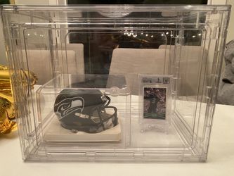 Russell Wilson 2012 Topps BGS Slab Authentic Auto RC + Mini Helmet Autograph w/ Display Case!