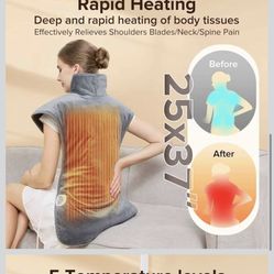 Electric Heating Pad for Neck Back Shoulder Pain Relief, Birthday Gifts for Women Men Mom Dad Elderly, 25"x37" Large Full Body Heating Pad for Menstru