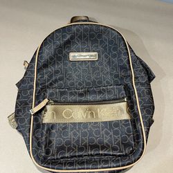 Calvin Klein monogram logo backpack purse
