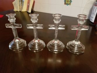Candle holder with jesus with 4 of them