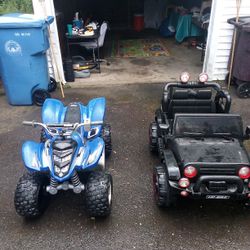 Kids Wheel Power Jeep An Yamaha ATV 