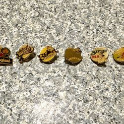 Disney Vintage 1980’s Disneyland 30th Anniversary Enameled 6 Pins Lot Rare