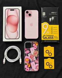 Apple iPhone 15 – 128GB – Factory Unlocked – Pink – Excellent Condition