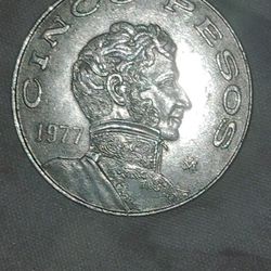 1977 Cinco Pesos