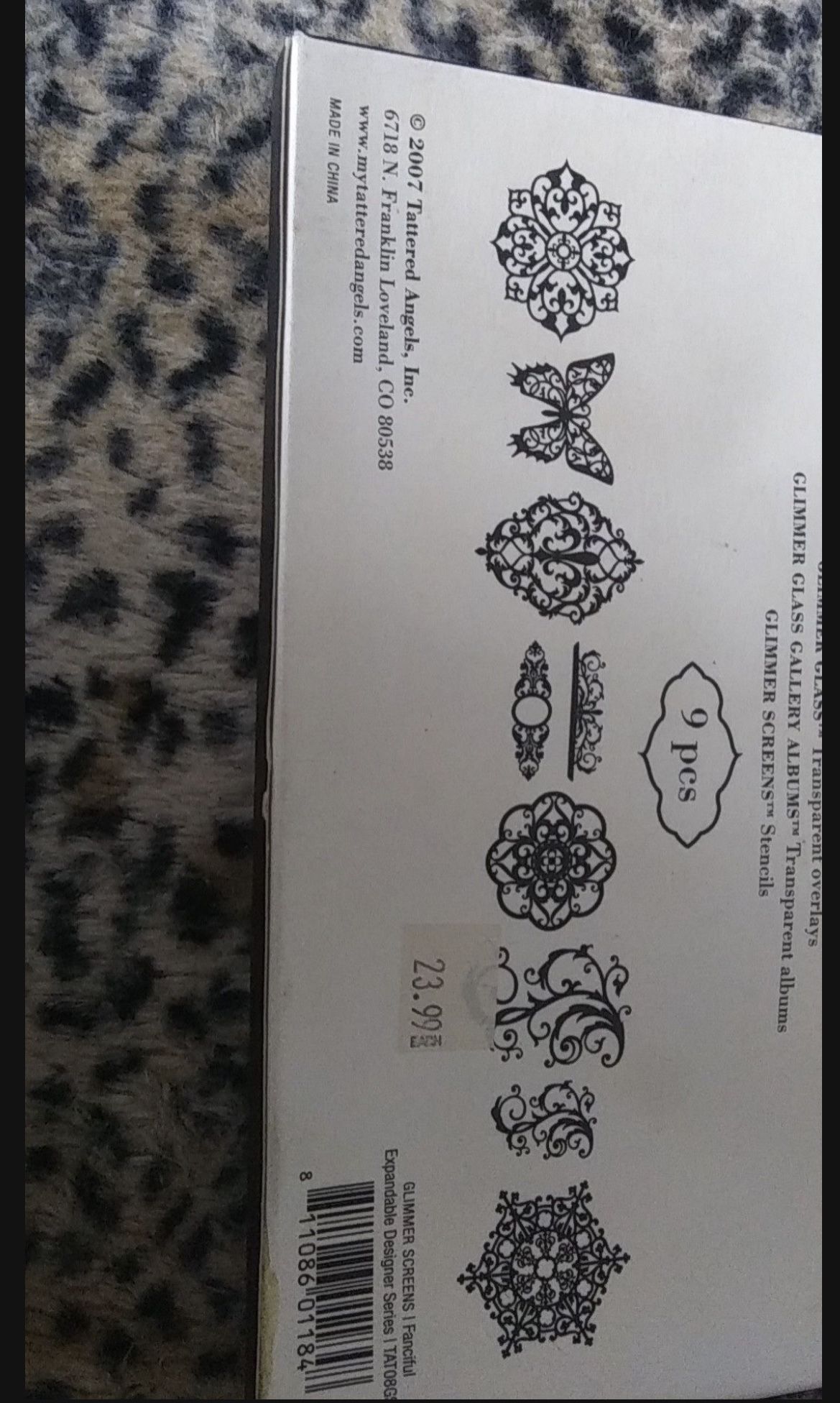 TATTERED ANGELS total of 21 stencils new in box