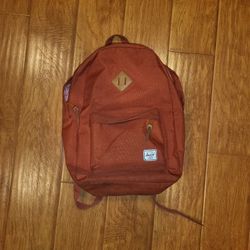 Herschel Orange Backpack – Laptop Sleeve – Used – Still Functional