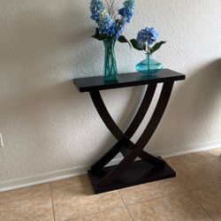 Entry Way Table Dark Brown 