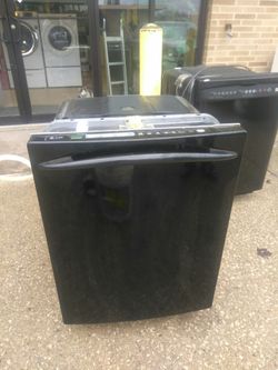 Black slide in dishwasher