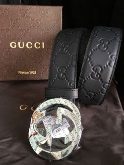 Gucci Black Guccissima Leather Belt 95/38 + More Sizes Available