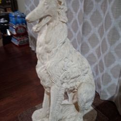 Vintage Borzoi Russian Wolfhound Statue