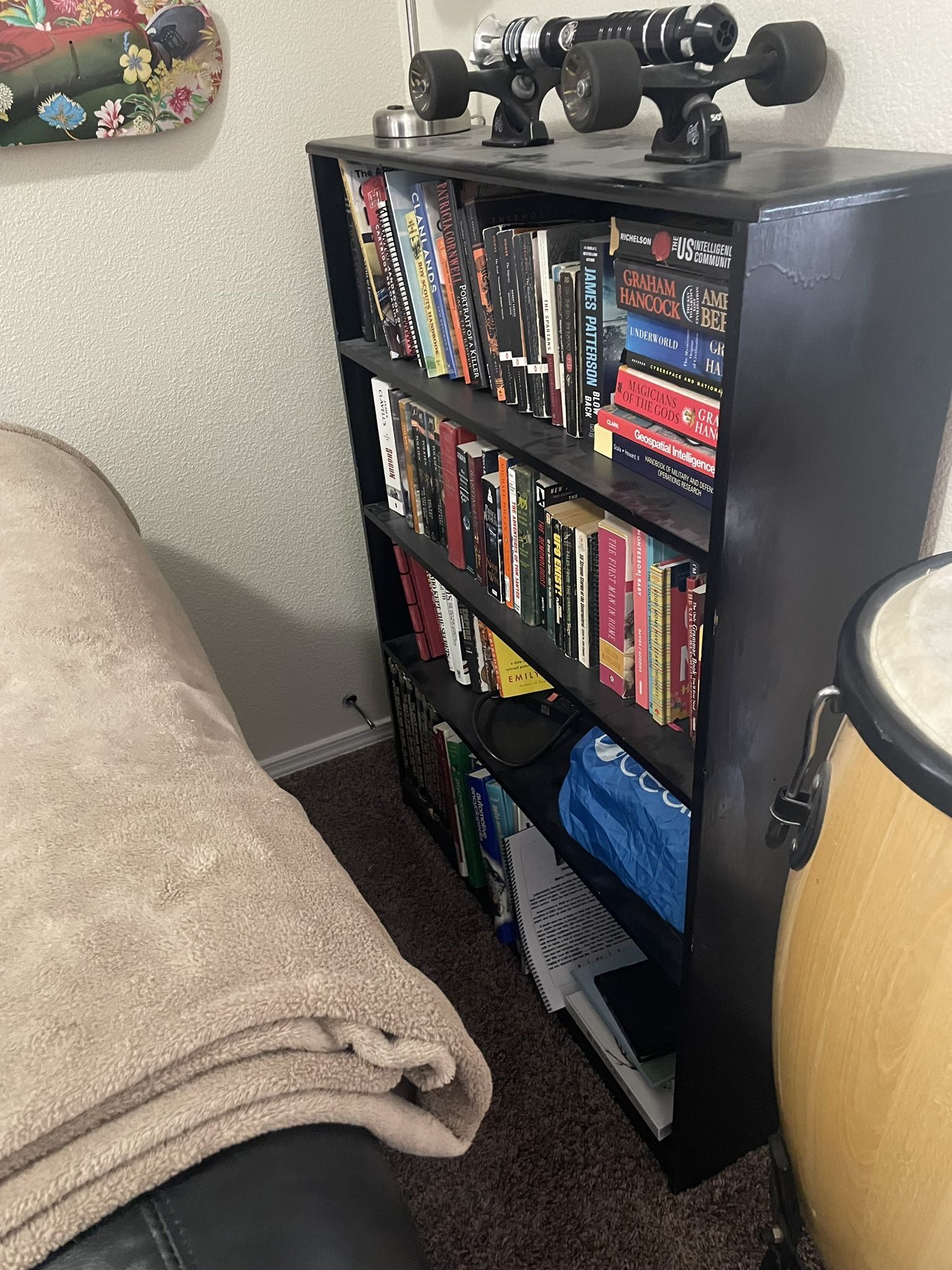 4 Tier Wooden Bookshelf 