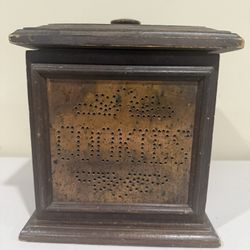 Vintage Wooden Cookie Box