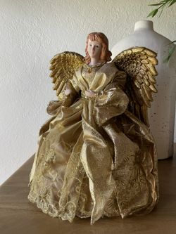 Macys Vintage Angel Christmas Tree Topper