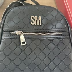 Steve Madden Mini Bag 4 Pockets All Black And Silver