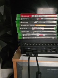 Xbox One,  Controller And 9 games