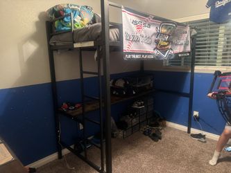 Desk With Bed