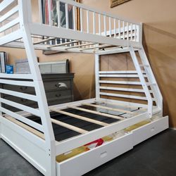 Twin/Full Bunkbed with Storage drawers