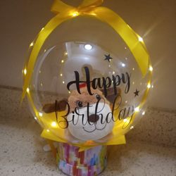 Birthday Balloon  Led Lights Up  $30