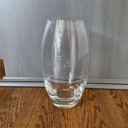 Large Glass Vase 10” High X 6” Wide